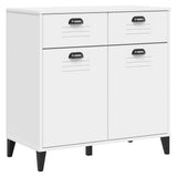 Vidaxl dressoir viken 80x40x80 cm bewerkt hout wit