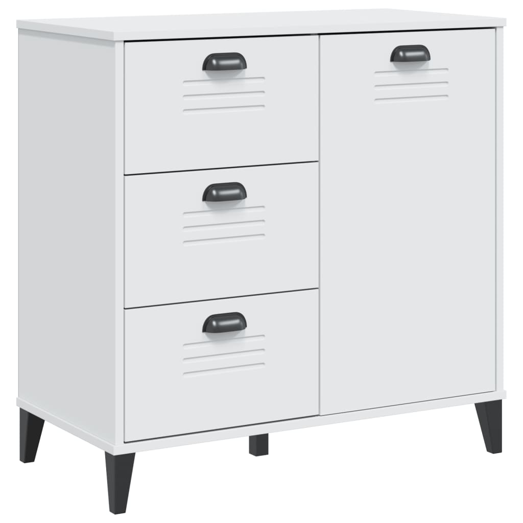 Vidaxl dressoir viken 80x40x80 cm bewerkt hout wit