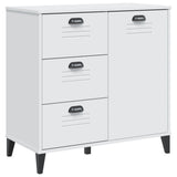 Vidaxl dressoir viken 80x40x80 cm bewerkt hout wit