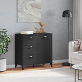 Vidaxl dressoir viken 80x40x80 cm bewerkt hout zwart