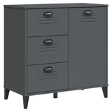 Vidaxl dressoir viken 80x40x80 cm bewerkt hout antracietgrijs
