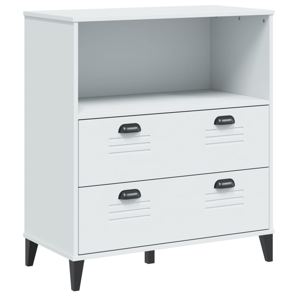 Vidaxl boekenkast viken 80x40x90 cm bewerkt hout wit