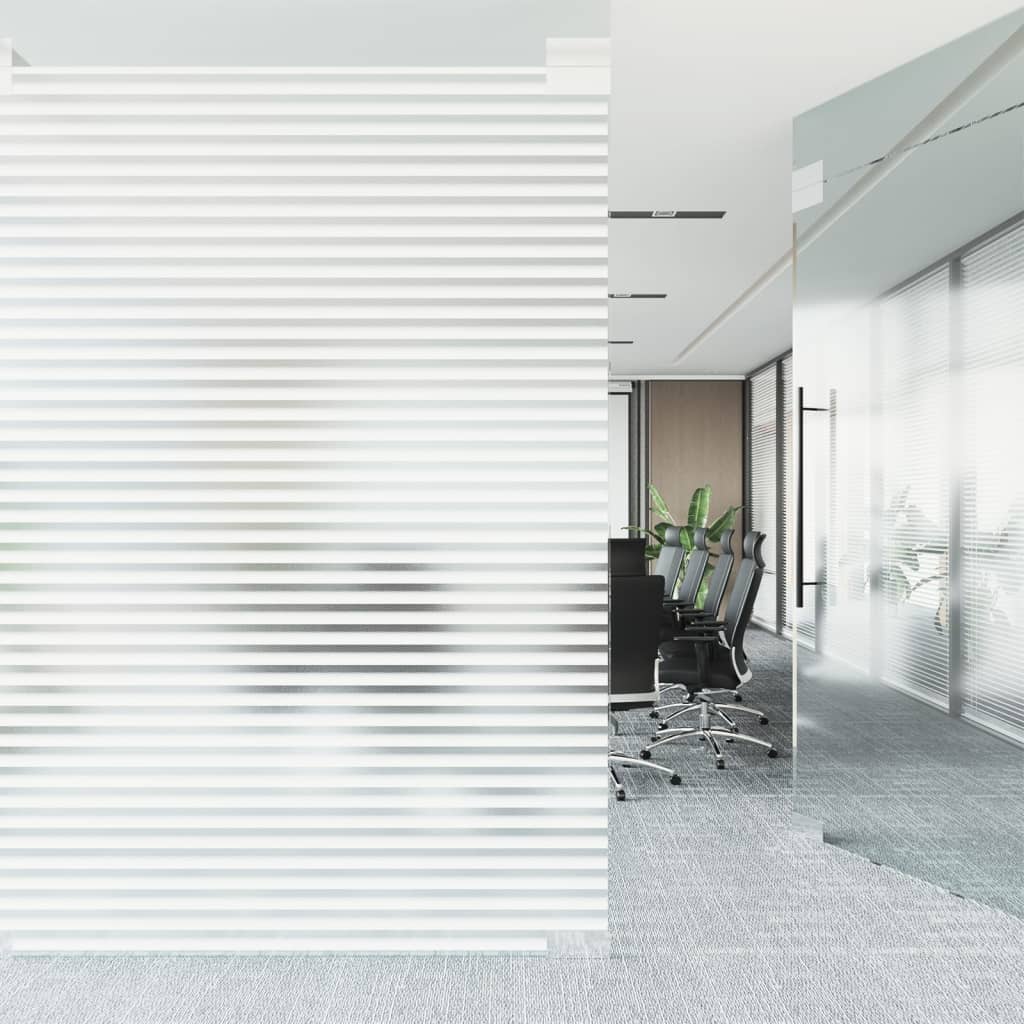 Vidaxx Fensterfolie Streifenmuster matt 90x500 cm PVC