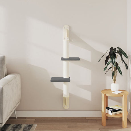 Vidaxl Katzenmöbel zur Wandmontage mit Kratzbaum 108 cm dunkelgrau