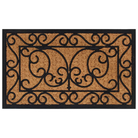 Vidaxx Fußmatte rechteckig 45x75 cm aus Gummi und Kokosfaser