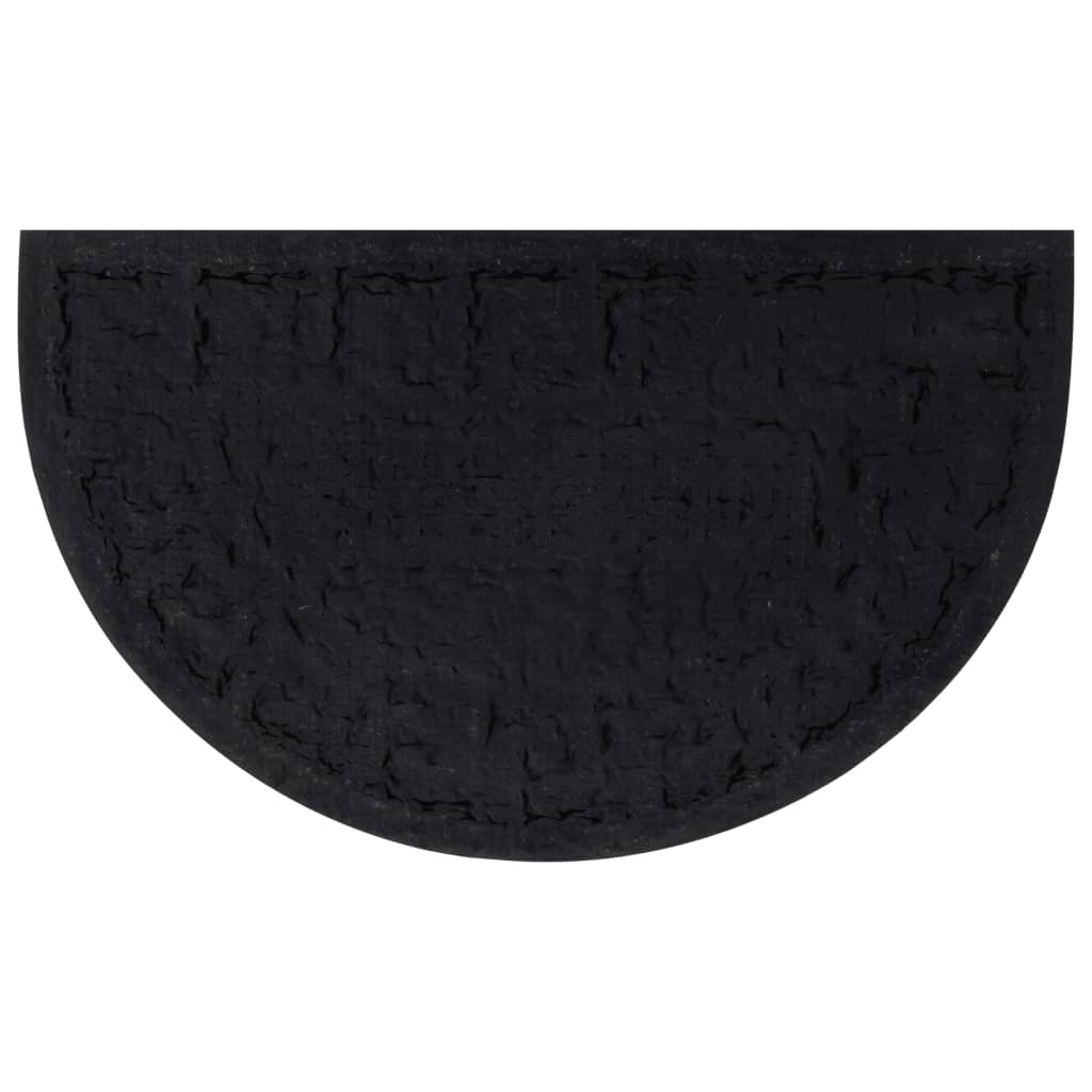 Vidaxx Fußmatte halbrund 45x75 cm Gummi und Kokosfaser