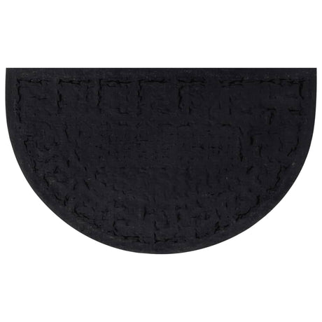 Vidaxx Fußmatte halbrund 45x75 cm Gummi und Kokosfaser
