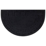 Vidaxx Fußmatte halbrund 45x75 cm Gummi und Kokosfaser