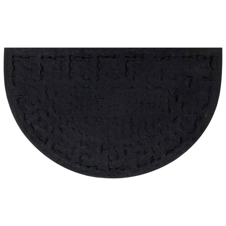Vidaxx Fußmatte halbrund 45x75 cm Gummi und Kokosfaser