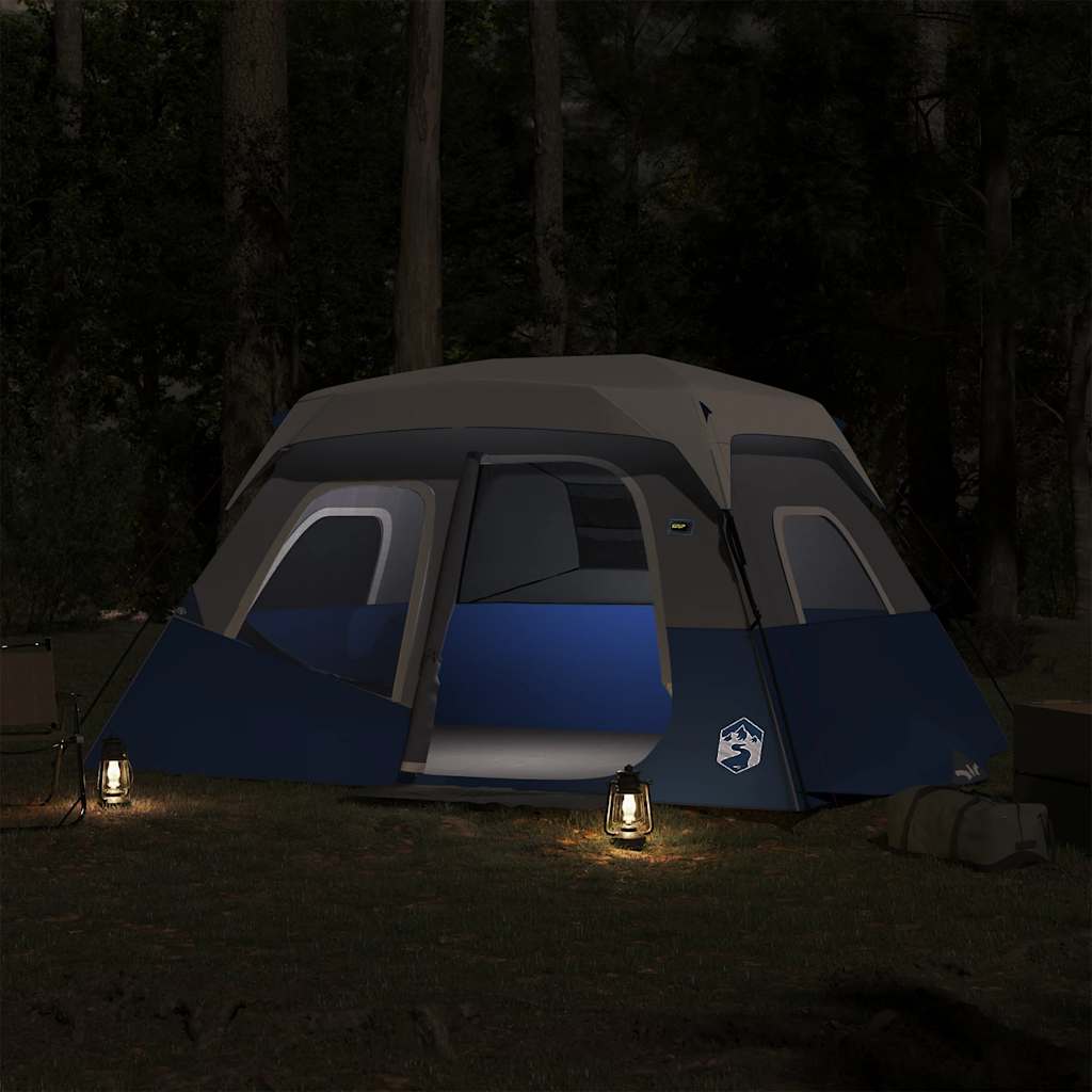 VidaXL Zelt mit LED 6-Personen-Schnellverschluss hellblau