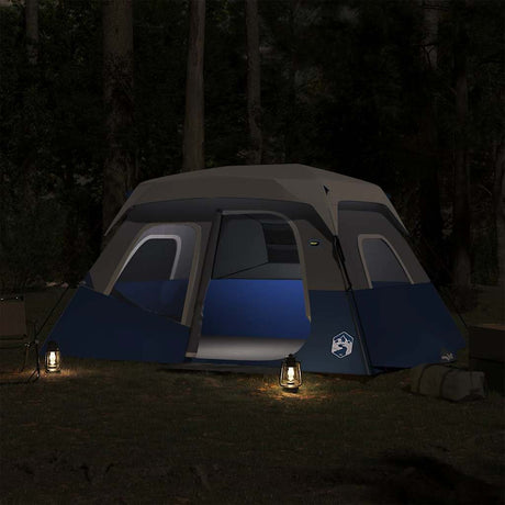 VidaXL Zelt mit LED 6-Personen-Schnellverschluss hellblau