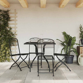 Vidaxl 5-delige tuinset metaalgaas antracietkleurig