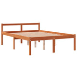 Vidaxl seniorenbed massief grenenhout wasbruin 140x190 cm