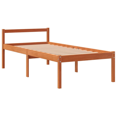 Vidaxl seniorenbed massief grenenhout wasbruin 90x200 cm