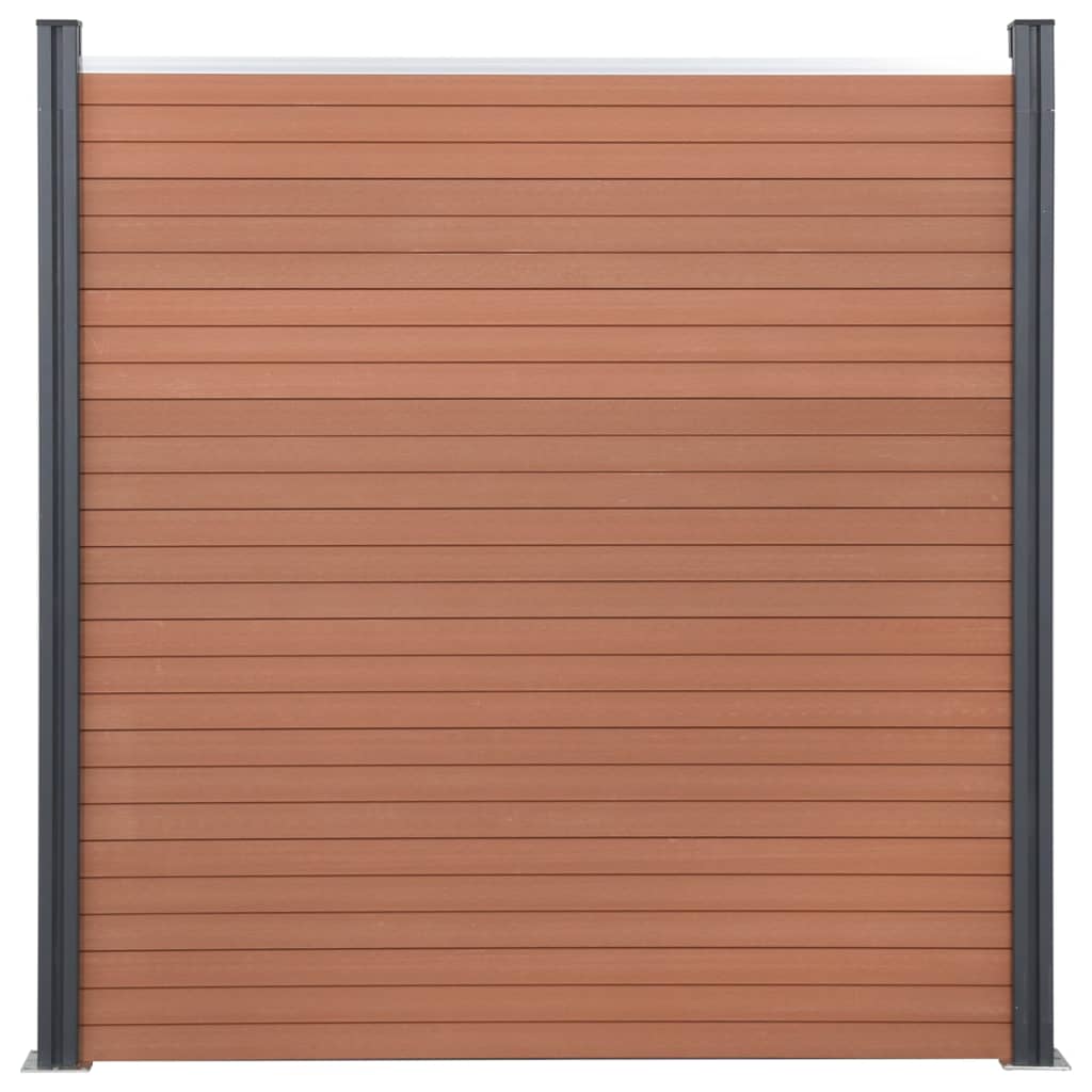VidaXL Zaunelement-Set 180 x 186 cm HKC braun
