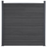 VidaXL Zaunelement-Set 180 x 186 cm HKC grau