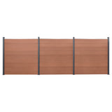 VidaXL Zaunelement-Set 526 x 186 cm HKC braun