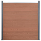 VidaXL Zaunelement-Set 526 x 186 cm HKC braun