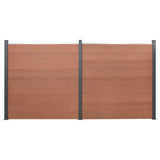 VidaXL Zaunelement-Set 353 x 186 cm HKC braun