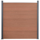 VidaXL Zaunelement-Set 353 x 186 cm HKC braun