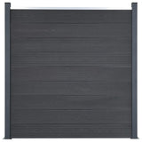 VidaXL Zaunelement-Set 353 x 186 cm HKC grau