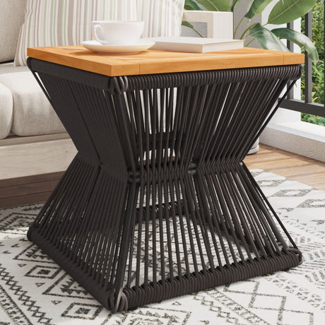 Vidaxl salontafel met draad 38x38x38 cm massief acaciahout