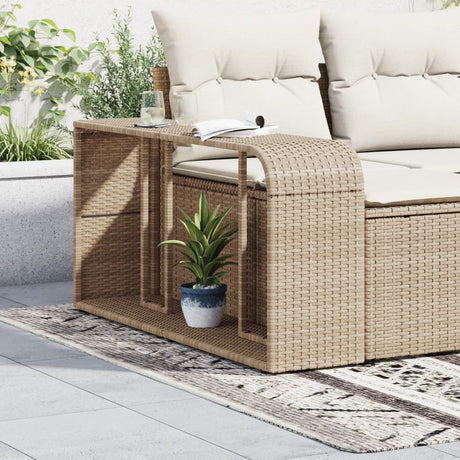 VidaXL Lagerregale 2 Stk. Poly Rattan Beige
