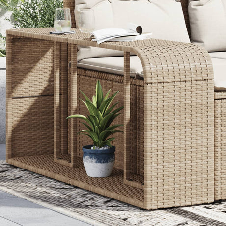 VidaXL Lagerregale 2 Stk. Poly Rattan Beige