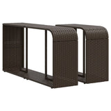 VidaXL Lagerregale 2 Stk. Polyrattan braun