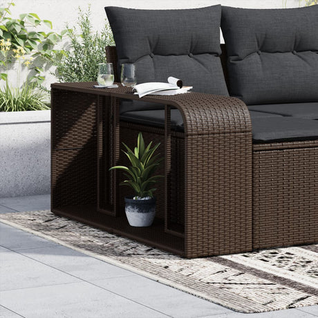 VidaXL Lagerregale 2 Stk. Polyrattan braun