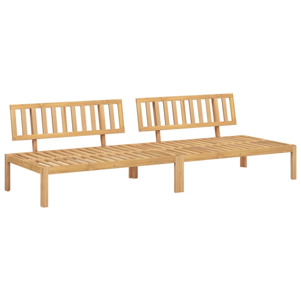 Vidaxl tuinmiddenbanken 2 st pallet massief acaciahout