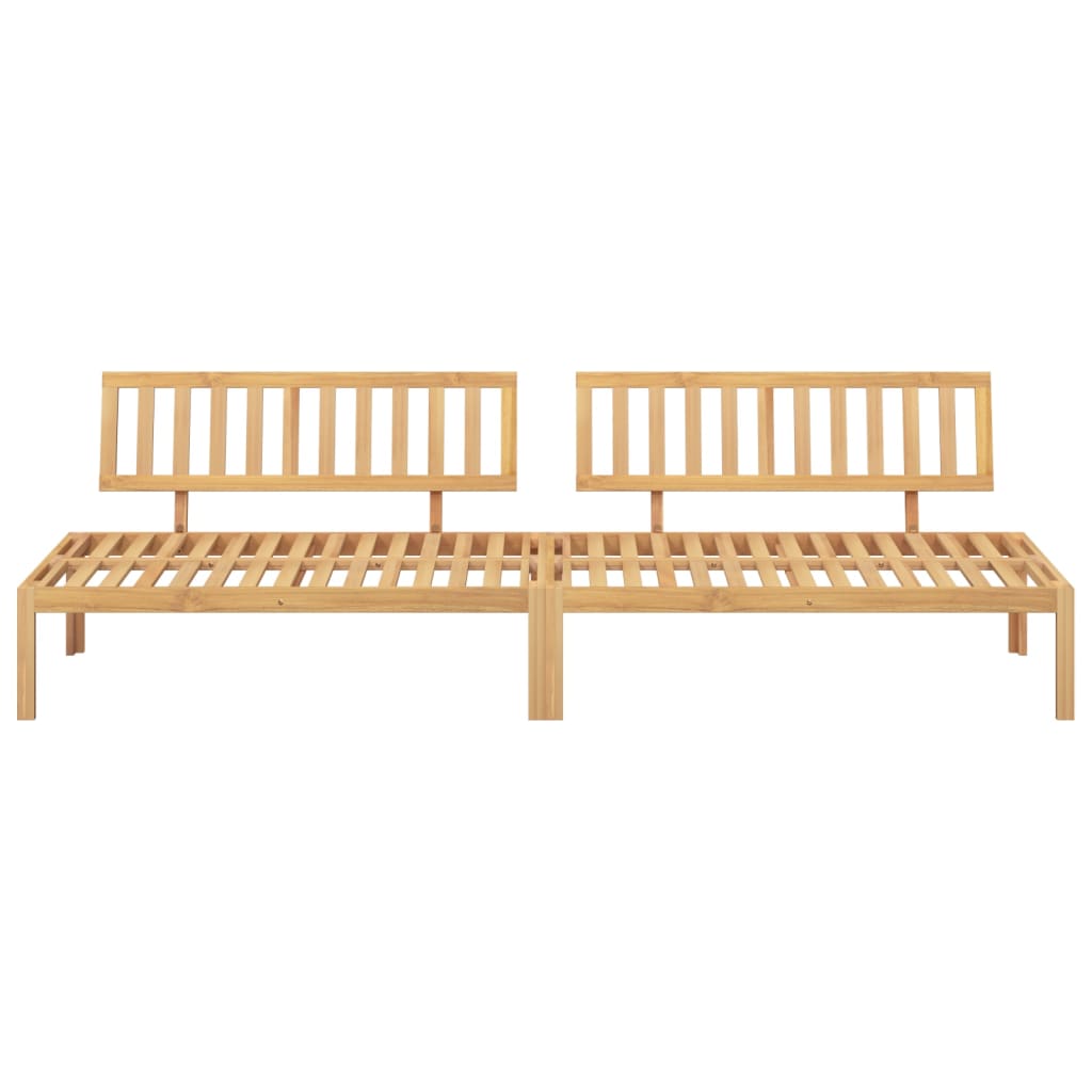 Vidaxl tuinmiddenbanken 2 st pallet massief acaciahout
