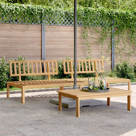 Vidaxl tuinmiddenbanken 2 st pallet massief acaciahout
