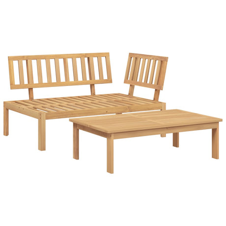 Vidaxl 2-delige loungeset pallet massief acaciahout