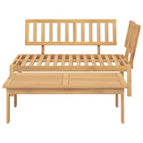 Vidaxl 2-delige loungeset pallet massief acaciahout