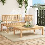 Vidaxl 2-delige loungeset pallet massief acaciahout