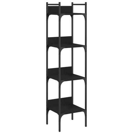 Vidaxl boekenkast 4-laags 35x30x138,5 cm bewerkt hout zwart