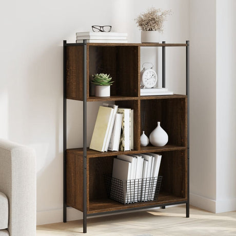 Vidaxl boekenkast 72x28x109 cm bewerkt hout bruin eikenkleur