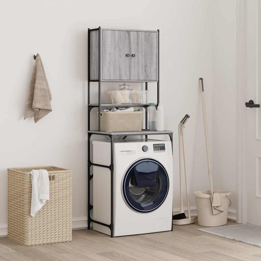 Vidaxx Waschmaschinenschrank 68x48,5x194 cm Sonoma-Eiche grau