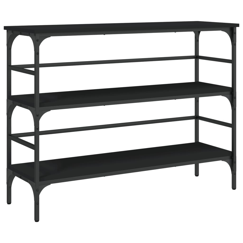 Vidaxl wandtafel 100x32x75 cm bewerkt hout zwart