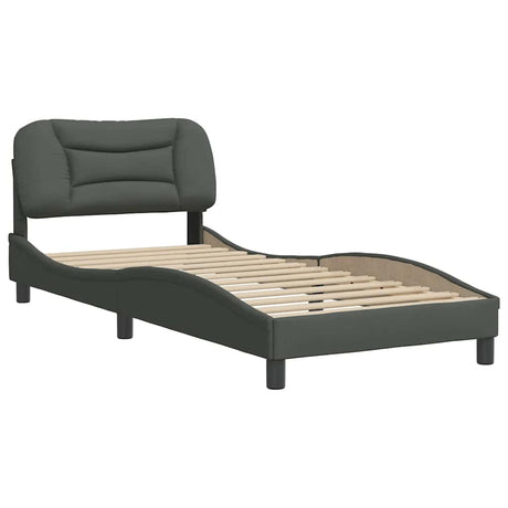 Vidaxl bedframe zonder matras hvar 80x200 cm stof donkergrijs