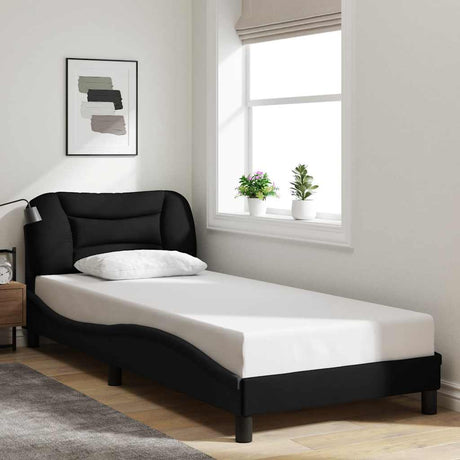 Vidaxl bedframe zonder matras hvar 80x200 cm stof zwart