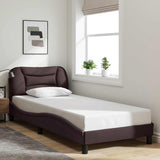 Vidaxl bedframe zonder matras hvar 90x190 cm stof donkerbruin