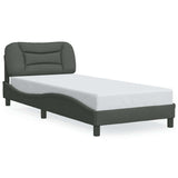 Vidaxl bedframe zonder matras hvar 90x200 cm stof donkergrijs