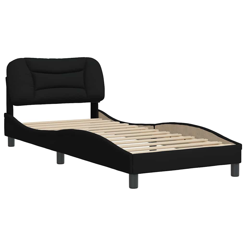 Vidaxl bedframe zonder matras hvar 90x200 cm stof zwart