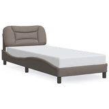 Vidaxl bedframe zonder matras hvar 90x200 cm stof taupe