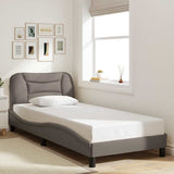 Vidaxl bedframe zonder matras hvar 90x200 cm stof taupe