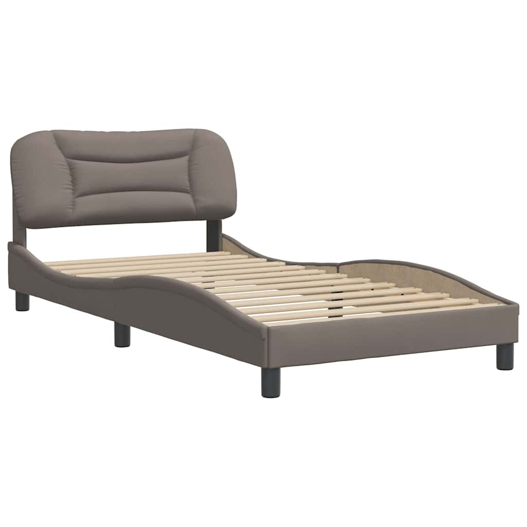 Vidaxl bedframe zonder matras hvar 100x200 cm stof taupe