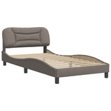 Vidaxl bedframe zonder matras hvar 100x200 cm stof taupe