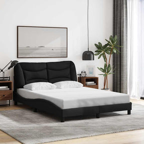 Vidaxl bedframe zonder matras hvar 120x200 cm stof zwart